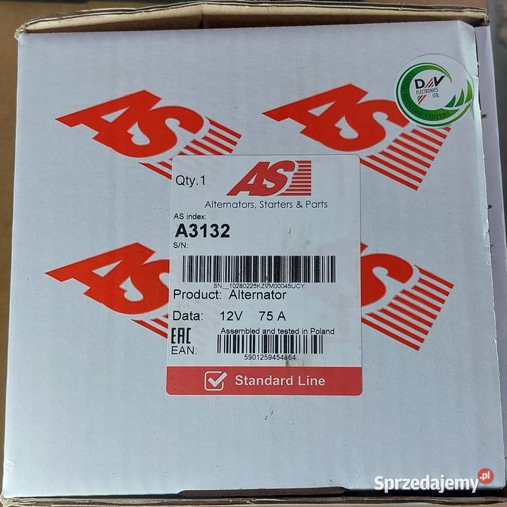 ALTERNATOR Renault A3132 12V75A Motoryzacja Porąbka