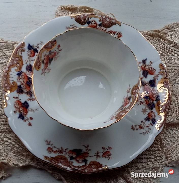 patera i miseczka komplet kostna porcelan E