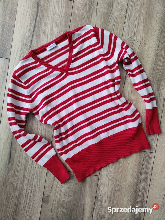 Sweter w paski Pasiak 42 Vintage Rozmiar 42(XL) Jasło