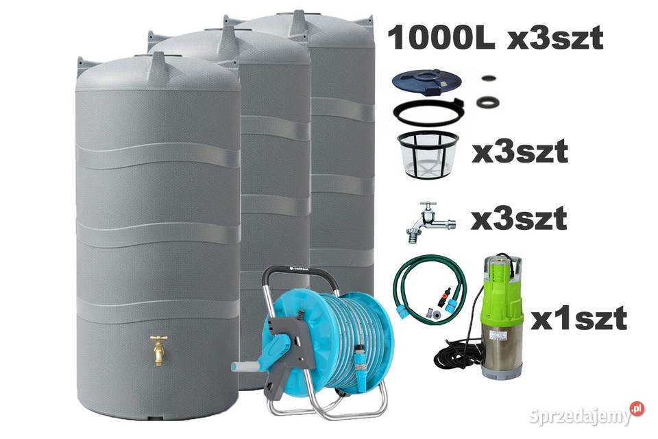 Zbiornik na Deszczówkę 3000L Montaż Zbiorniki na deszczówkę Wrocław