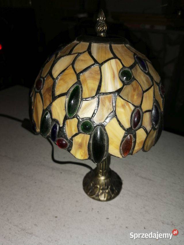 Lampka nocna witrazowa Lampy stołowe i nocne Tarnów