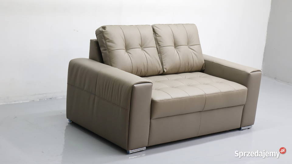 2 osobowa sofa kanapa kolor piaskowy SKÓRA Poznań