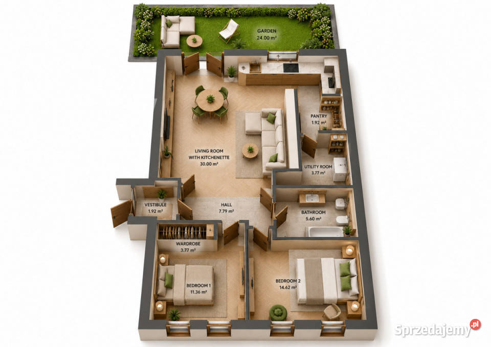 Mieszkanie Warszawa 7959m2 3pokojowe