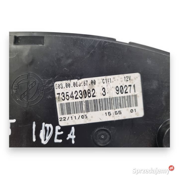LICZNIK ZEGARY 735423082 Fiat Idea 14 16V lubelskie Chełm