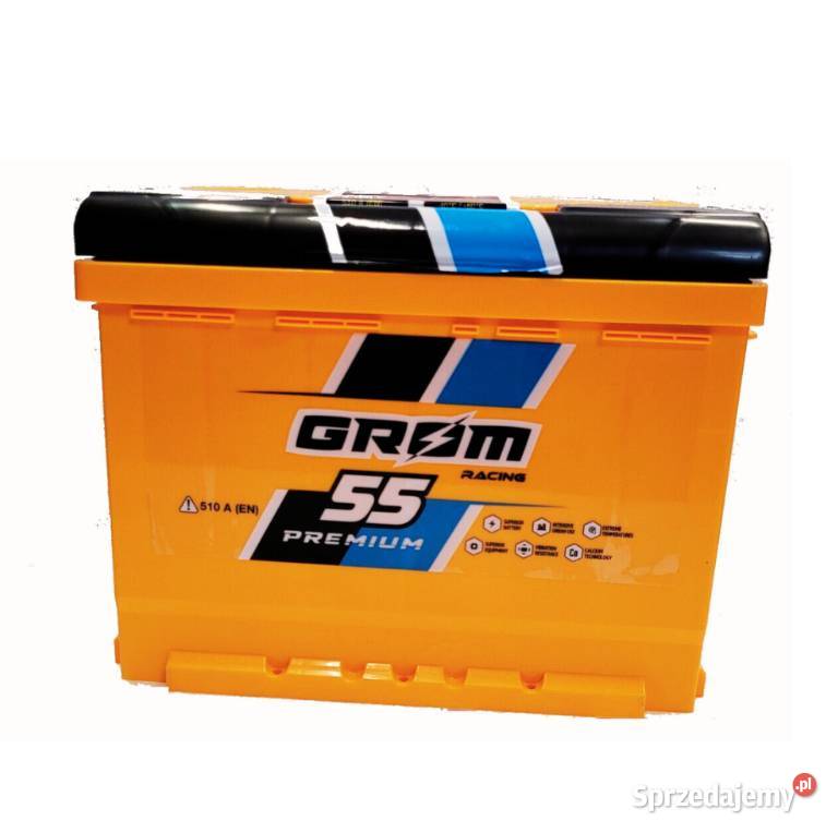 Akumulator Grom Racing 55Ah 510A EN PRAWY PLUS Starogard Gdański
