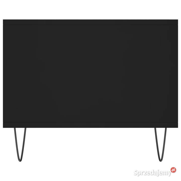 Stolik kawowy czarny 102x50x40 materiał Warszawa