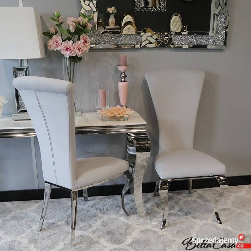 Krzesła glamour Ottavio Tapicerowane Do jadalni