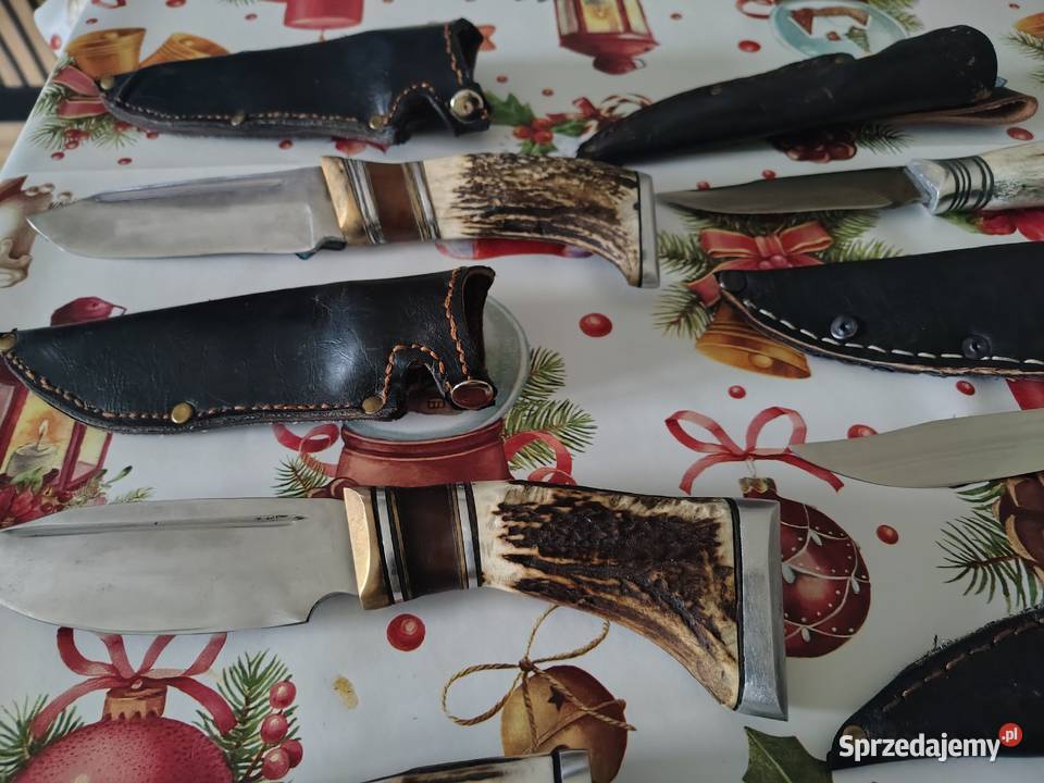 Noże myśliwskie rękojeść z porozy Rzędowice