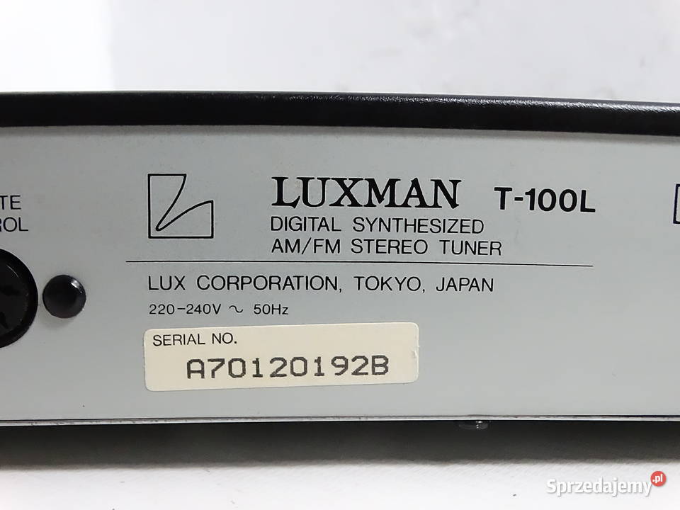 Tuner radiowy Luxman T100L Digital Synthesized Tunery Biłgoraj