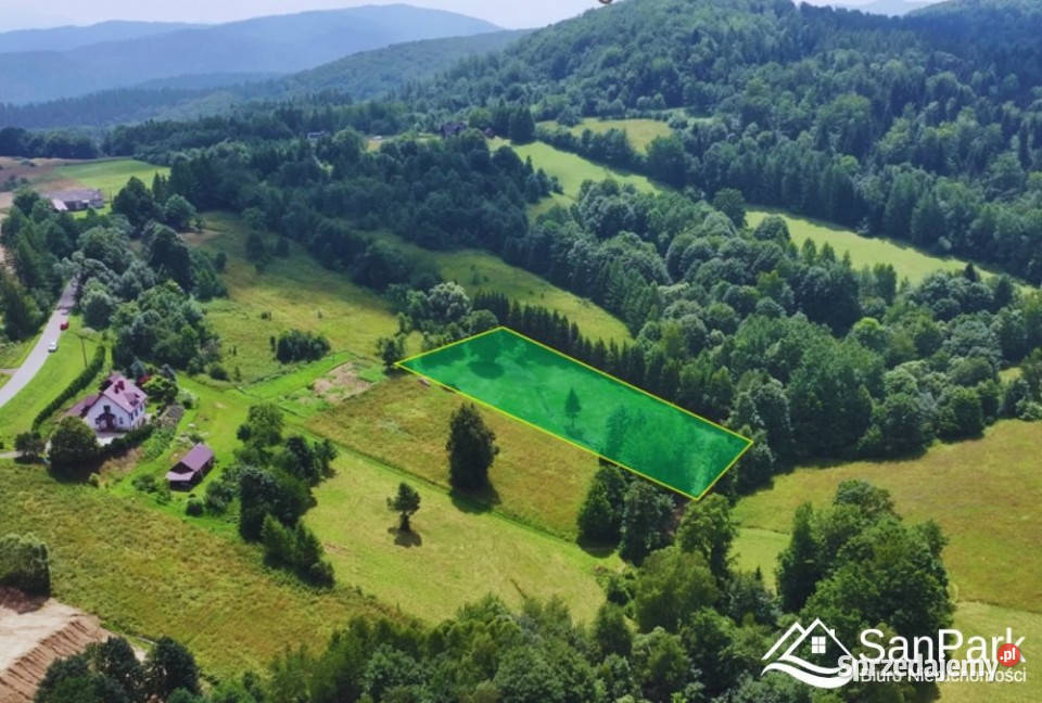 sprzedaży gruntu 4688m2 Bereżnica Wyżna szambo