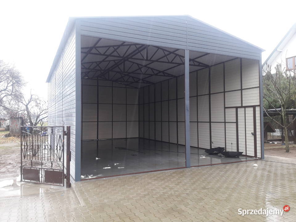 Duży Garaż Blaszany Wiata garażowa Magazyn 396zł/m2 Radzyń Podlaski