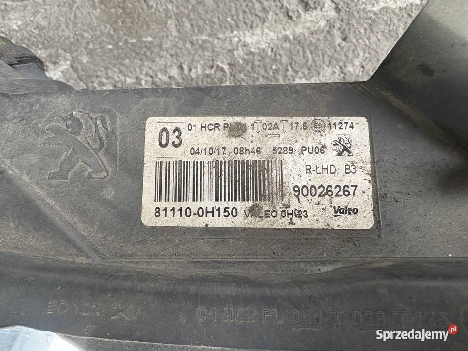Lampy przód peugeot 108 osobowe Sosnowiec