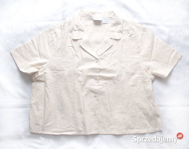 xl bluzka krótki rękaw beżowa bluzeczka xl Białystok