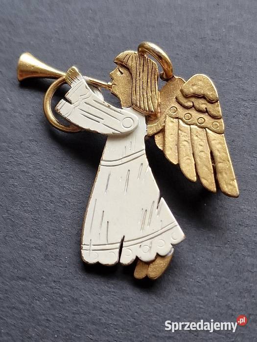 ANIOŁ BROSZA VINTAGE LATA 40te SYGNOWANA Częstochowa sprzedam