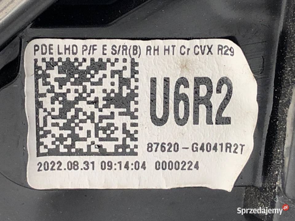 LUSTERKO PRAWY HYUNDAI i30 Kombi SHIMMERING