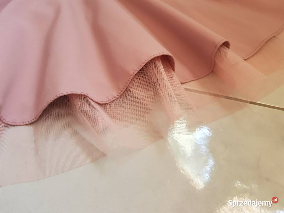 sukienka rozkloszowana tiulowa z koła wizytowa Kielce sprzedam