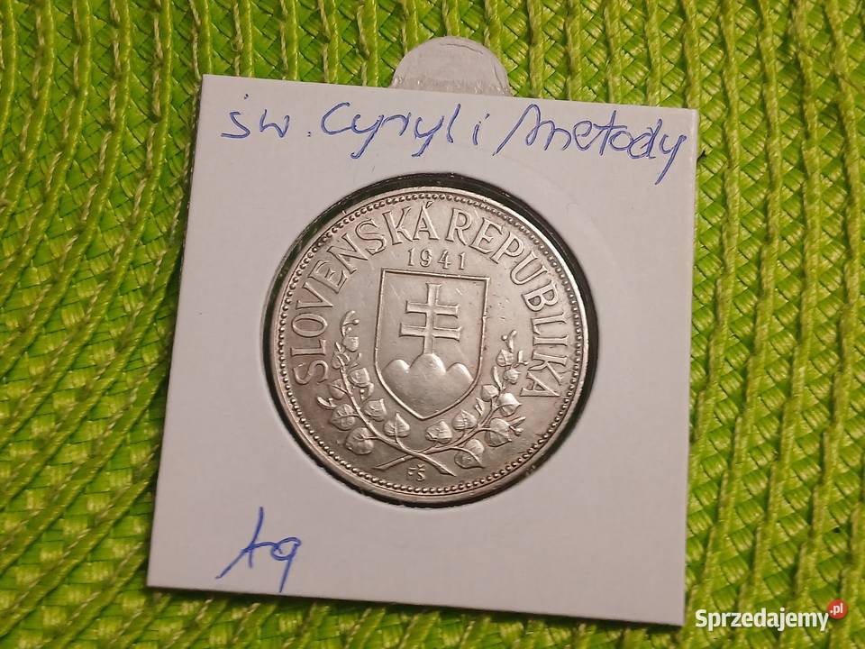 moneta srebrna Słowacji 20 koron z 1941r Łomża
