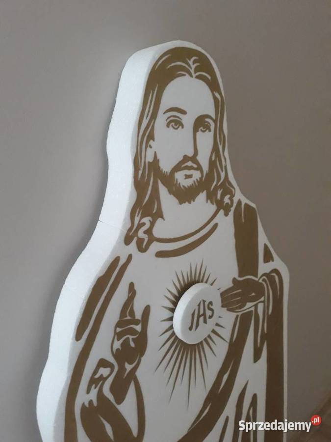 Postać Pana Jezusa z hostią dekoracja Pierwsza Dobrzyca