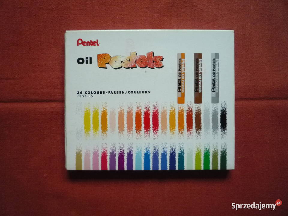 Nowe Pentel Pastele olejne 36 kolorów Szczecin