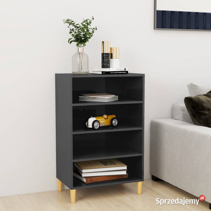 Szafka na wysoki połysk szara 57x35x90 WM806129 Warszawa