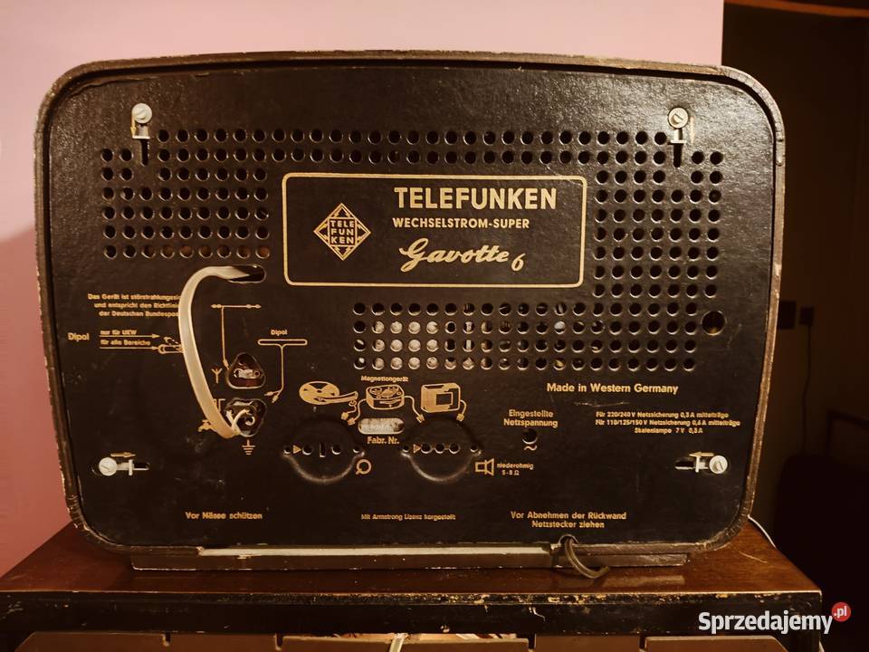 Stare radia super stan Telefunken lampowy z 50 Sandomierz sprzedam