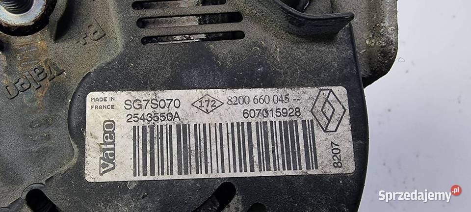 ALTERNATOR RENAULT KANGOO 15 DCI kujawsko-pomorskie