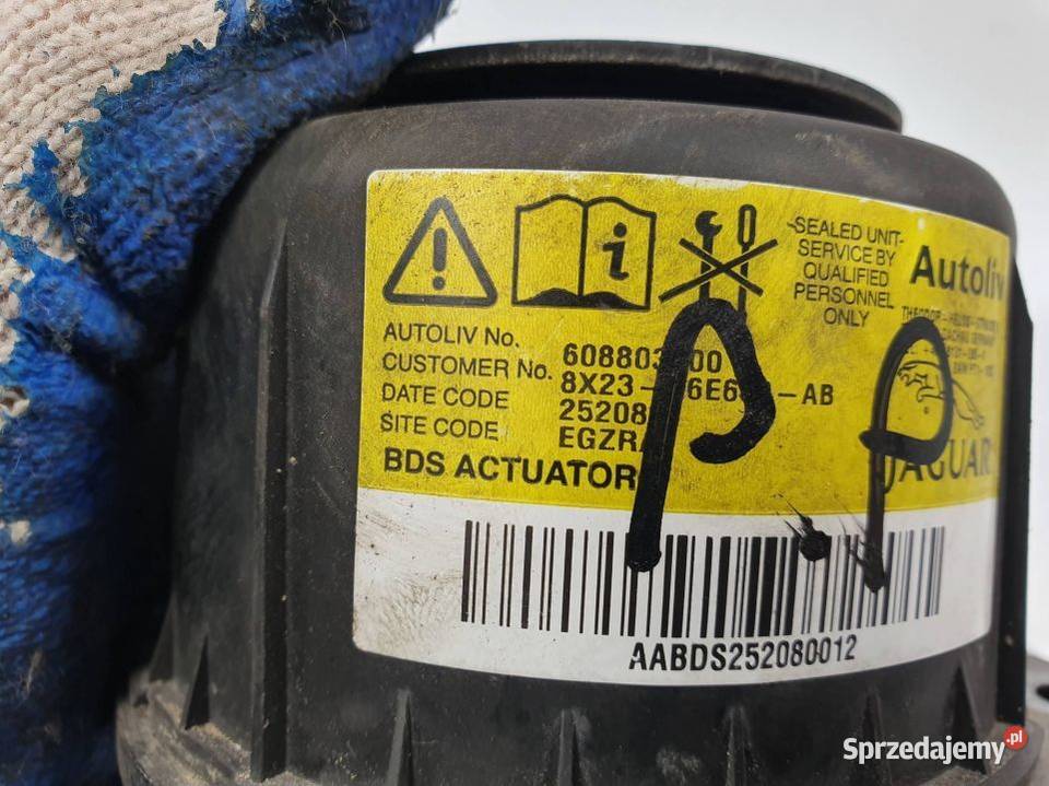 PODUSZKA AIRBAG JAGUAR XF 8X2316E600AB Pozostałe Lipno