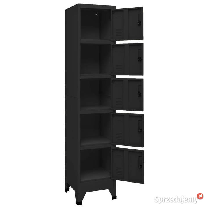 Szafka zamykana na klucz czarna 38x40x180 Warszawa