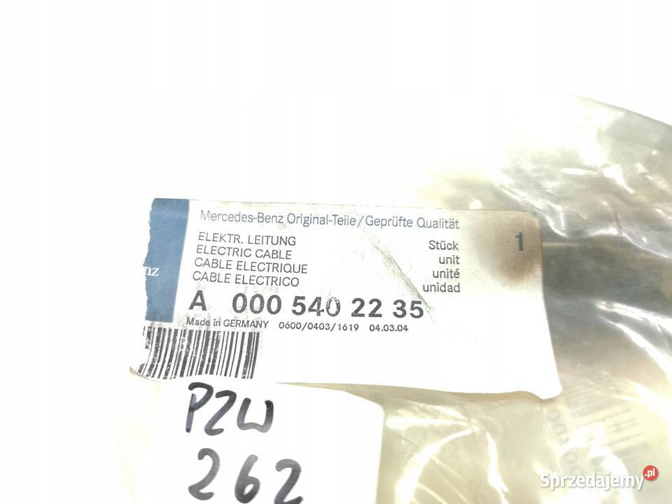 WIĄZKA INSTALACJA MERCEDES ACTROS A0005402235 ciężarowe