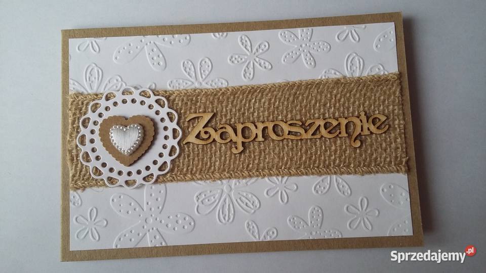 Zaproszenia w stylu eco