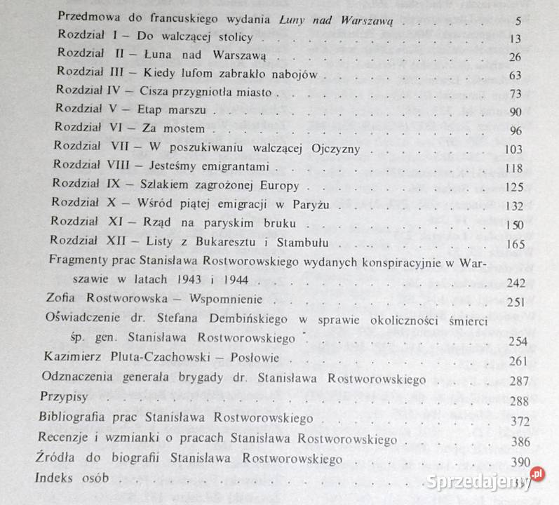 Łuna Warszawy Stanisław Rostworowski Chełm sprzedam
