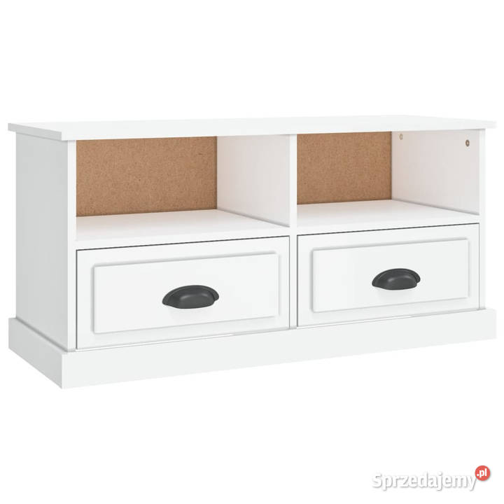 Szafka pod TV biała na wysoki połysk 93x355x45 Warszawa