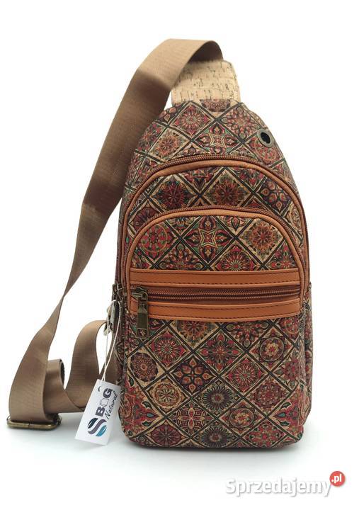 Plecak z korka na jedno ramię plecaczek korkowy Moda i Styl Chełmek