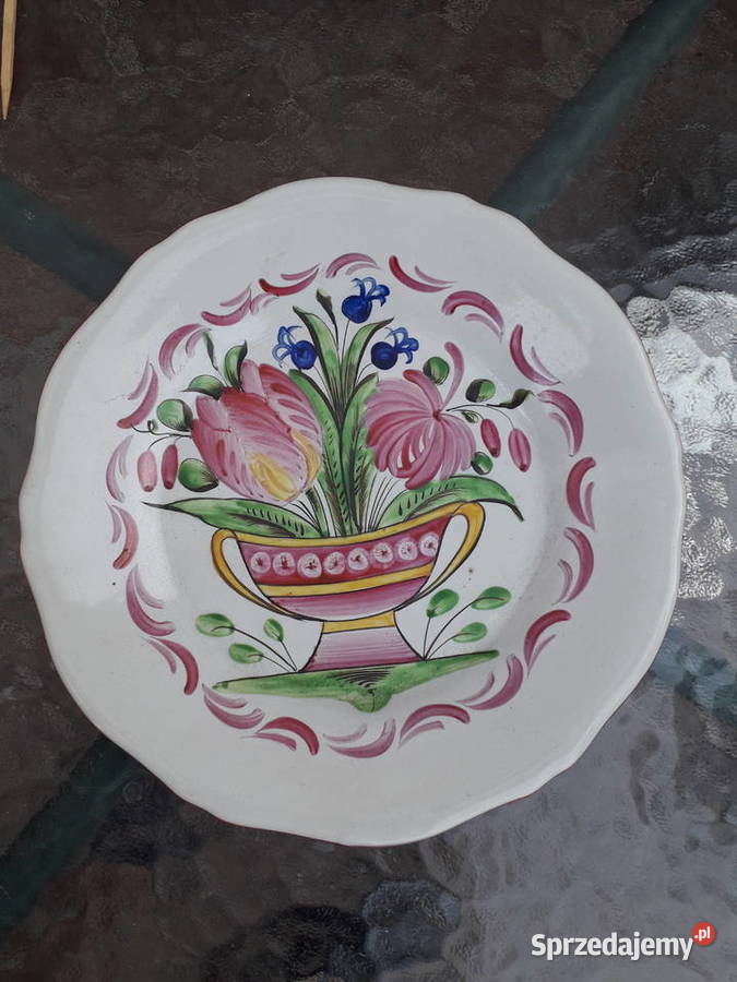 Talerz ceramiczny ręcznie malowany Warszawa