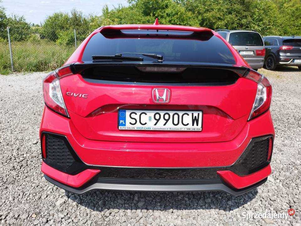Honda Civic X 15T pełna czujnik deszczu śląskie Częstochowa