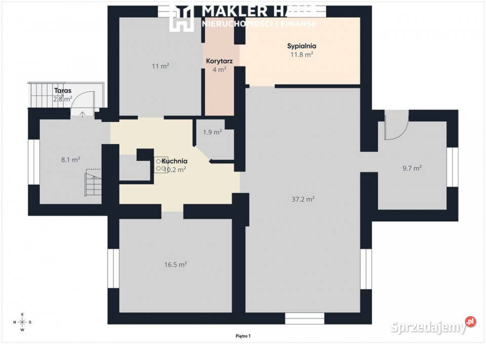 Dom Jednorodzinny wolnostojący dachówka