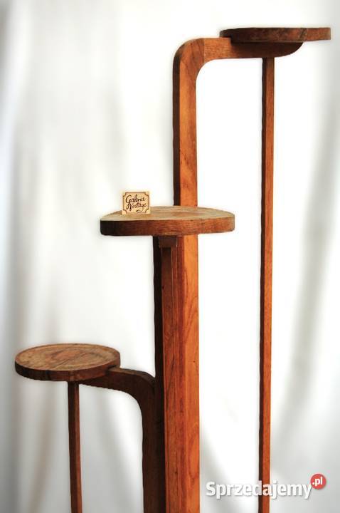 Kwietnik drewniany stojący art deco Lublin sprzedam