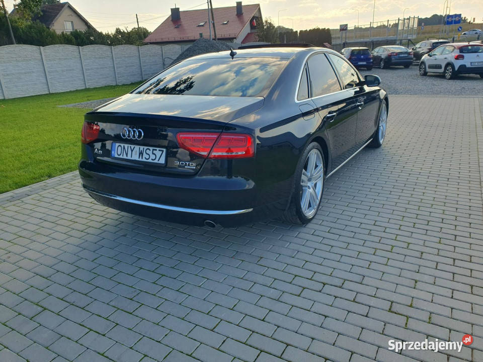 Audi A8 30tdi 250 ALU21 Full Raty Zamiana D4 elektrycznie ustawiane fotele opolskie