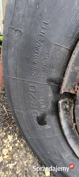 Opona z felgą przyczepa 20825 małopolskie