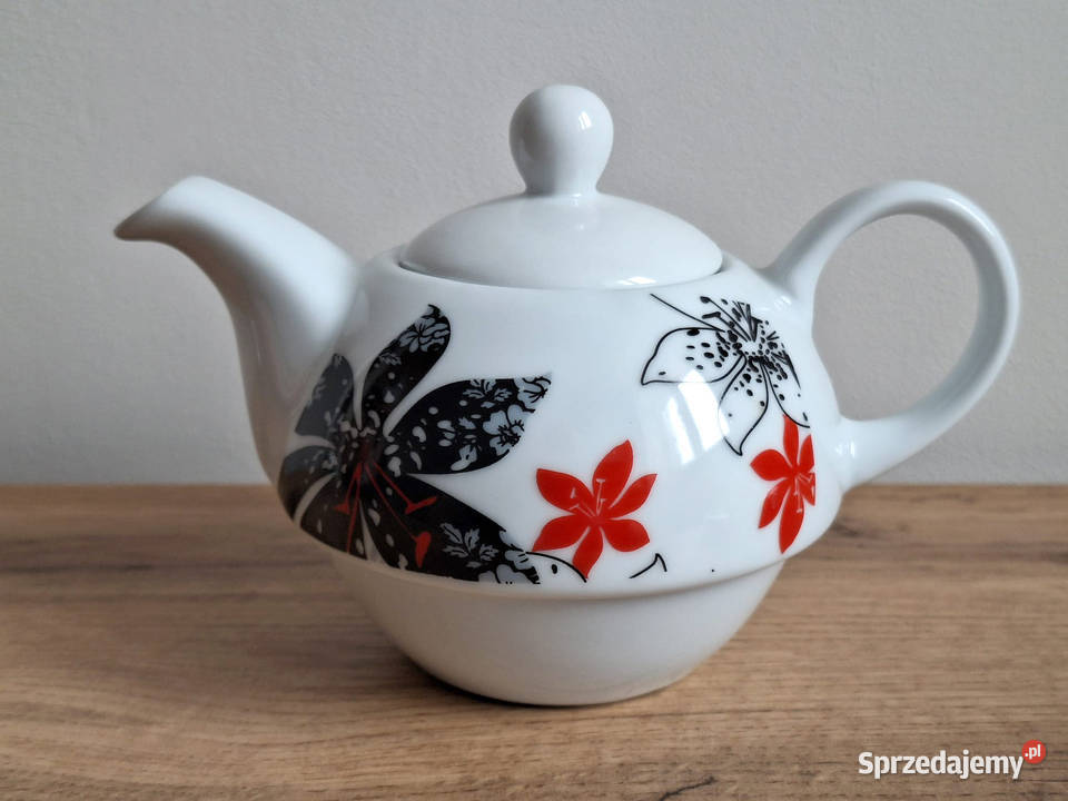 dzbanek Z Filiżanką Zaparzacz Zestaw Do Herbaty Krosno