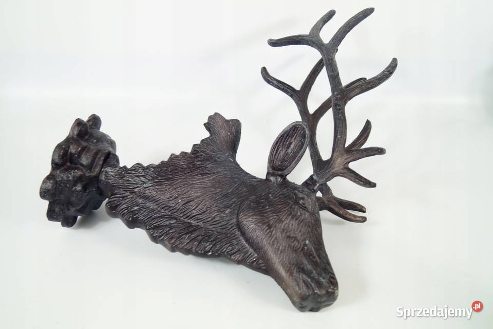 Figura metalowa JELEŃ trofeum myśliwskie figura wielkopolskie Gizałki