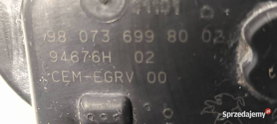 ZAWÓR EGR TOYOTA PROACE II 9807369980 Lipno sprzedam