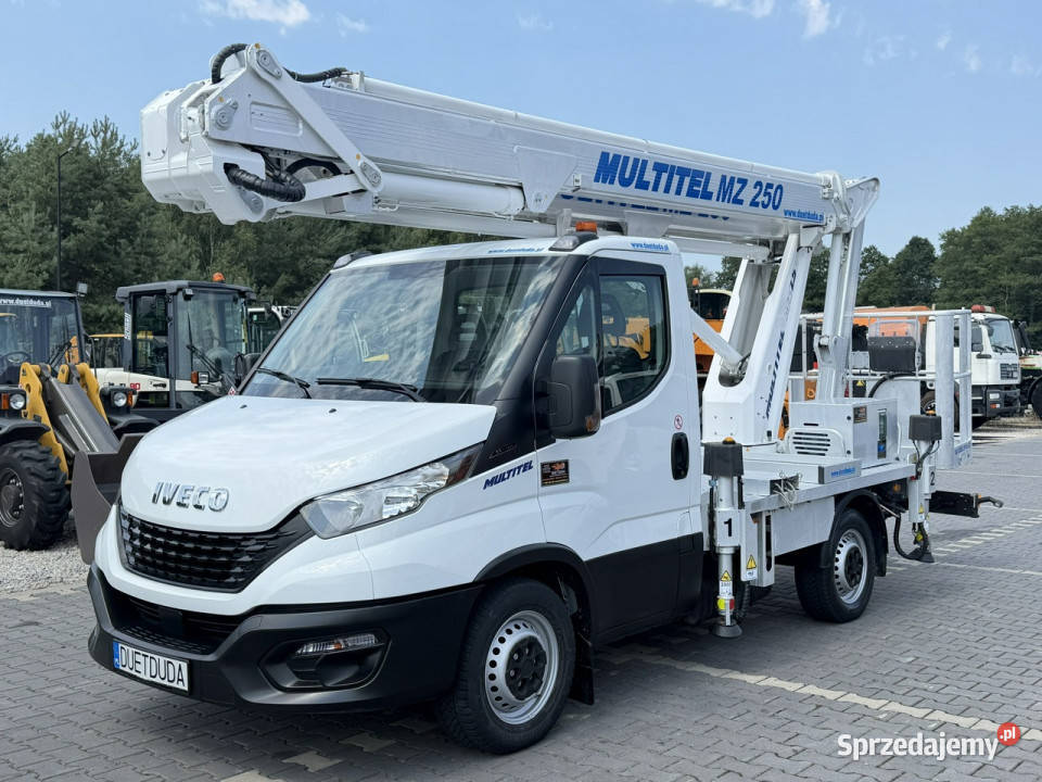 Iveco Daily 35S14 Podnośnik Koszowy Multitel MZ 26000km Widełki sprzedam