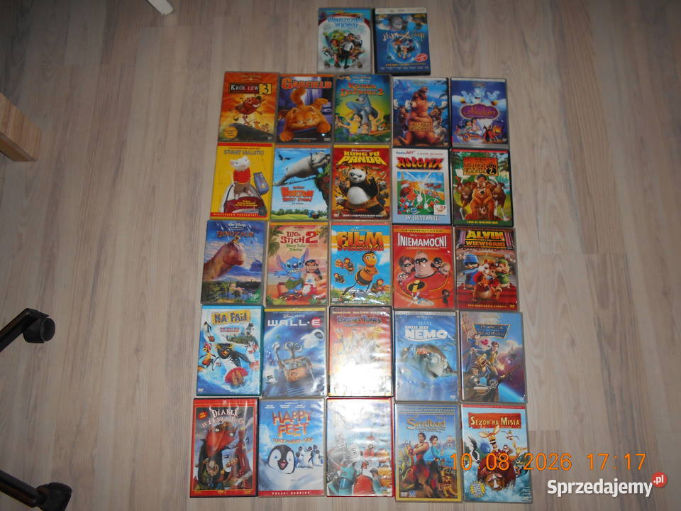 Przenośny odtwarzacz dvd z filmami