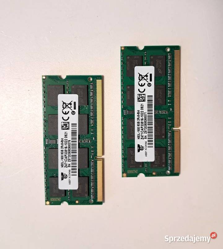 Nowe pamięci 16GB 2x8GB do laptopa małego PC 16GB małopolskie