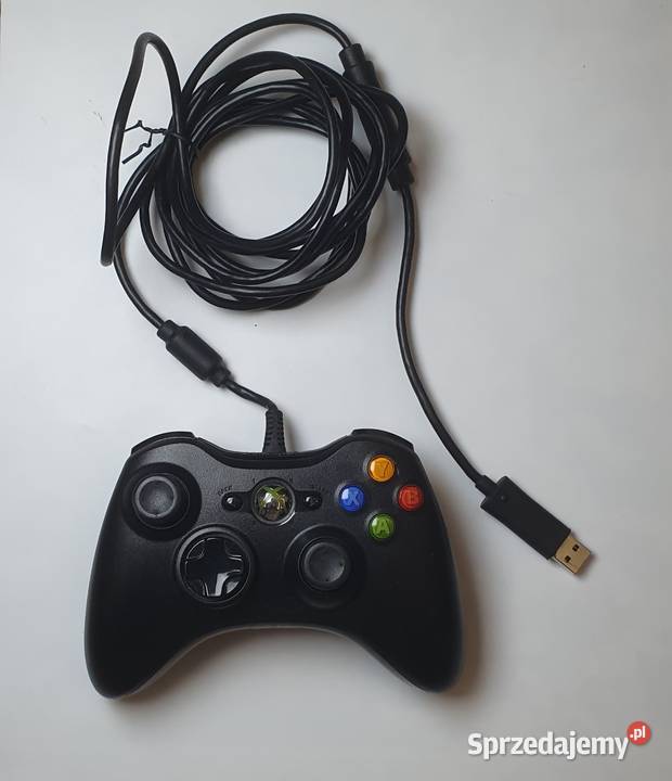 Oryginalny Pad do konsoli XBOX 360 PC przewodowy mazowieckie Grójec
