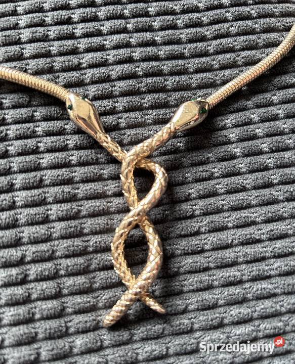 Naszyjnik węże cyrkonie regulacja piękny Naszyjniki Wrocław