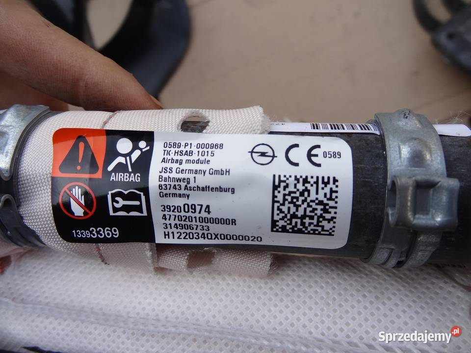 KURTYNA AIRBAG PRAWA OPEL INSIGNIA B KOMBI wielkopolskie