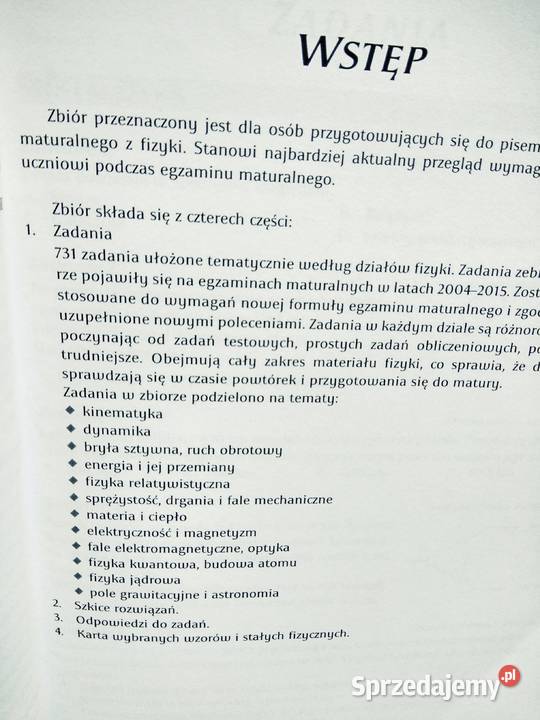 Fizyka omega zbiór zadań maturalnych Warszawa sprzedam