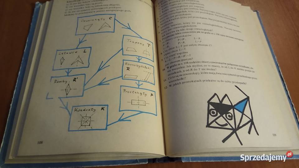 Matematyka 5 podręcznik klasy piątej szkoły Rok wydania 1985 pomorskie Gdańsk